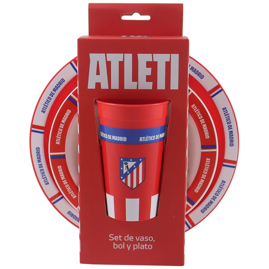 Set vajilla Atletico de Madrid 3pzs