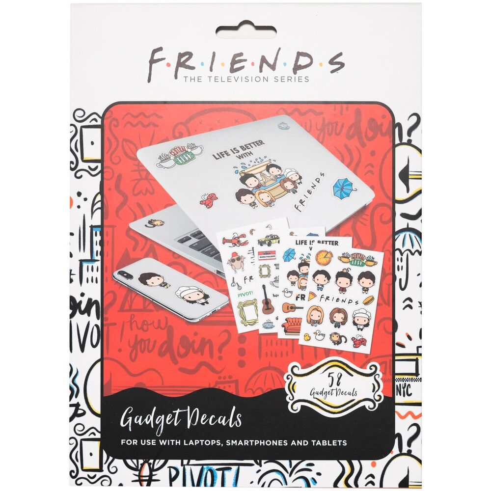 Set pegatinas reutilizables Friends