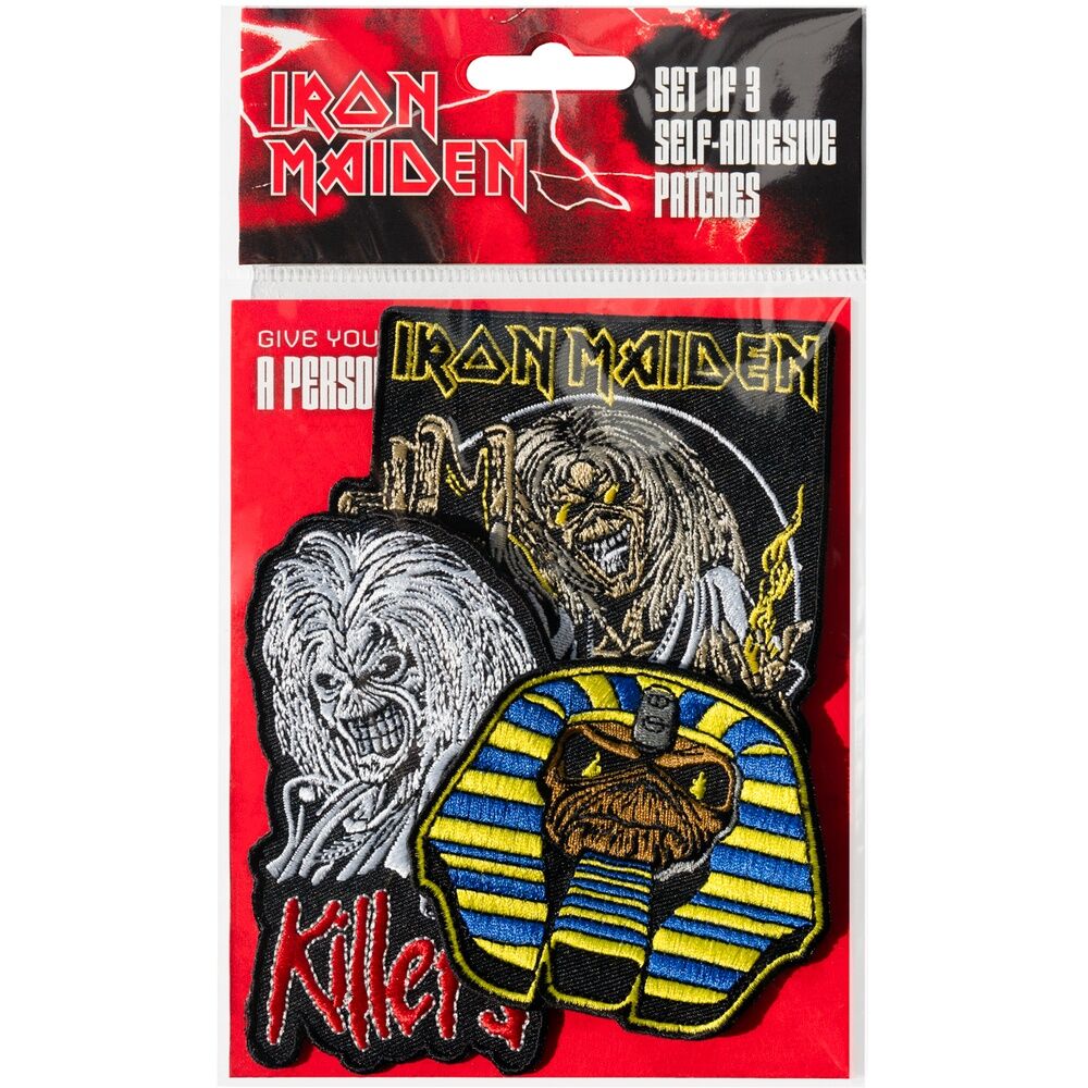 Set 3 parches Iron Maiden