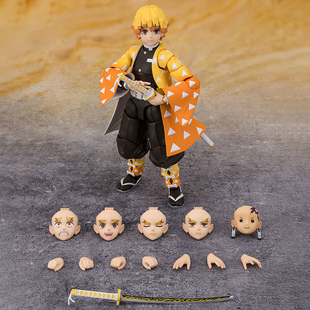 Figura S.H. Figuarts Zenitsu Agatsuma Demon Slayer Kimetsu no Yaiba 14cm