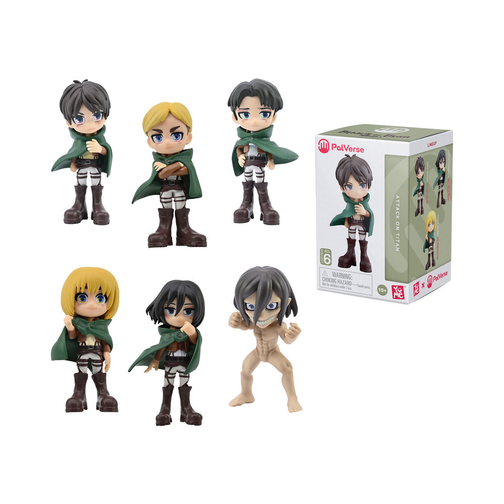 Figura sorpresa Attack On Titan 9cm surtido