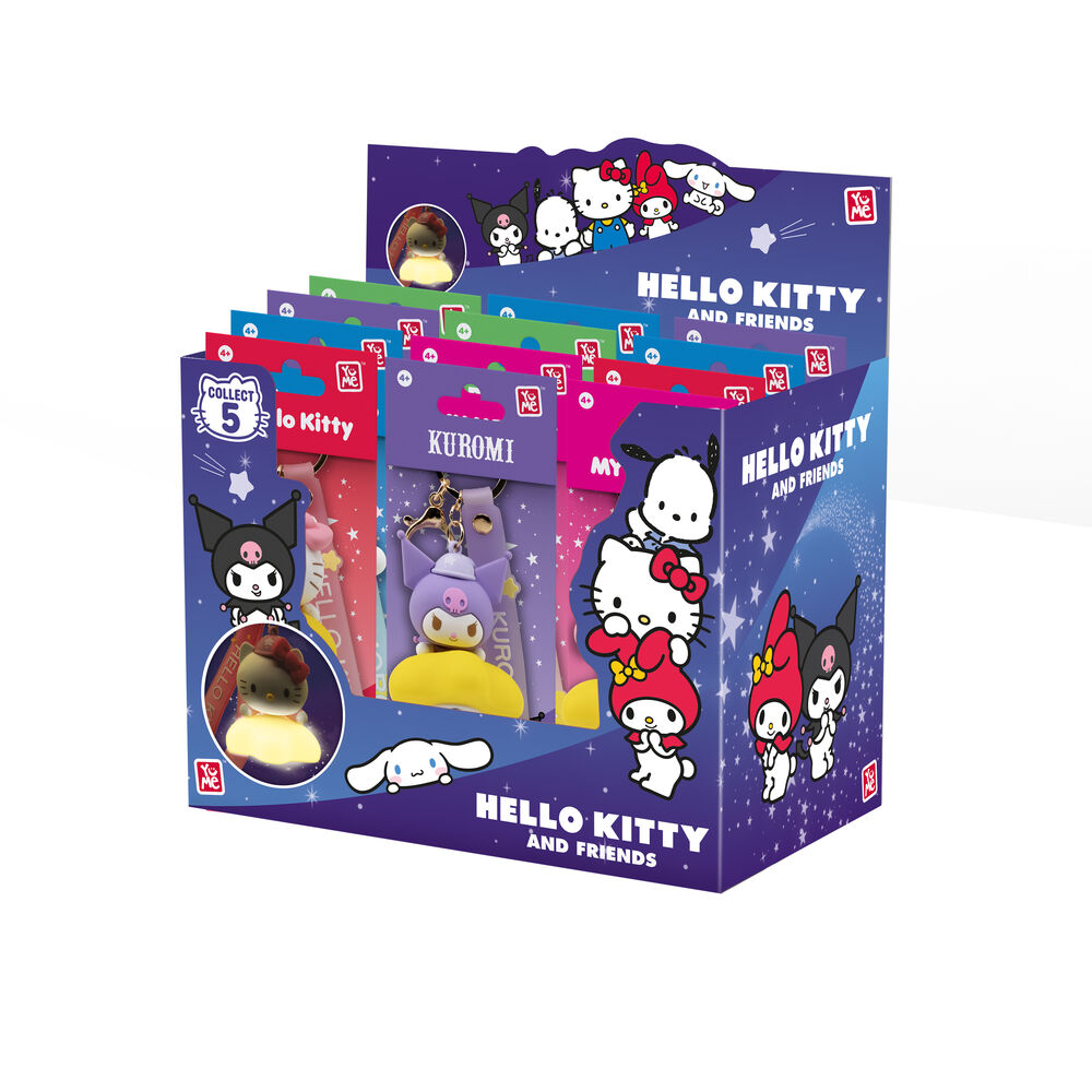 Llavero figura luz Hello Kitty and Friends surtido