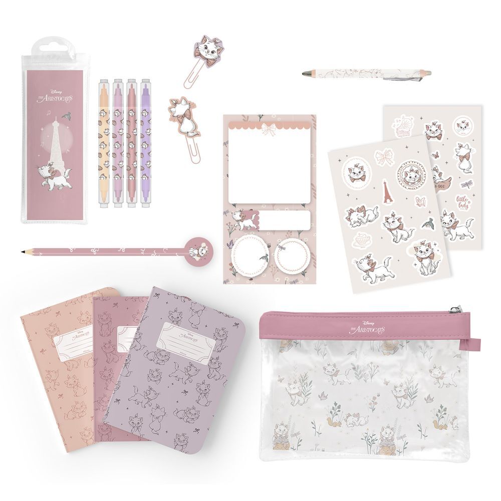 Set papeleria Marie Los Aristogatos Disney