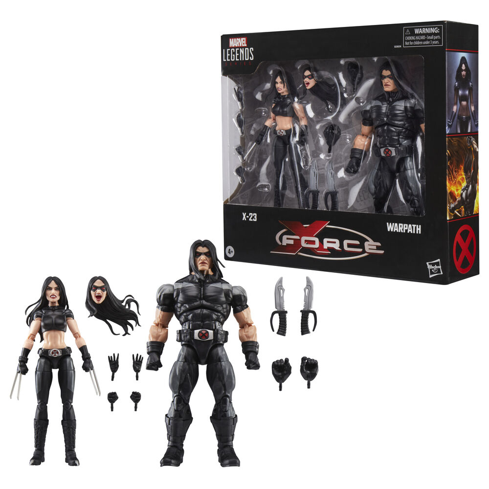 Blister 2 figuras X-23 & Warpath X-Force Marvel Legends 15cm