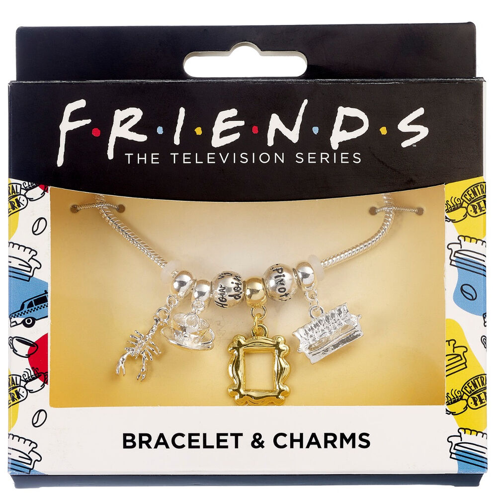 Pulsera Charm plateada Friends