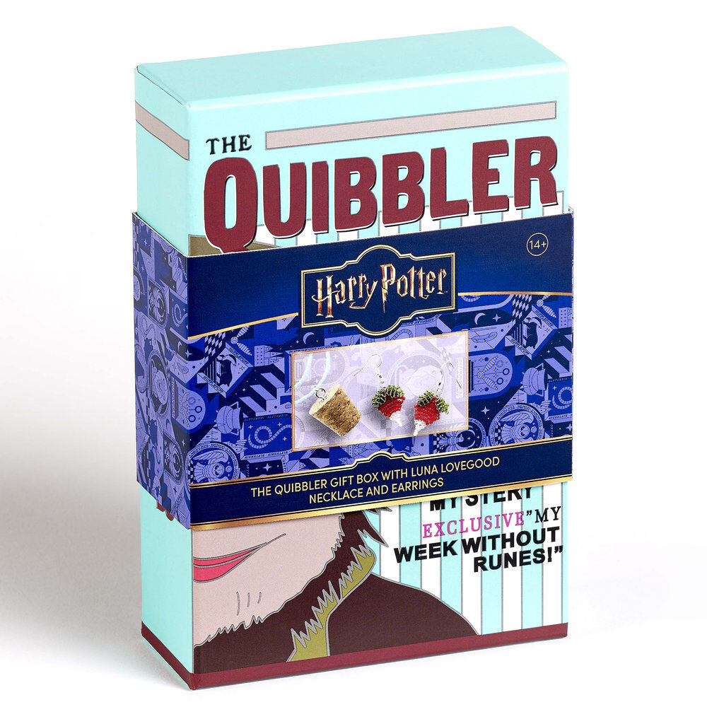 Set Colgante + pendientes Luna Lovegoods Quibbler Harry Potter