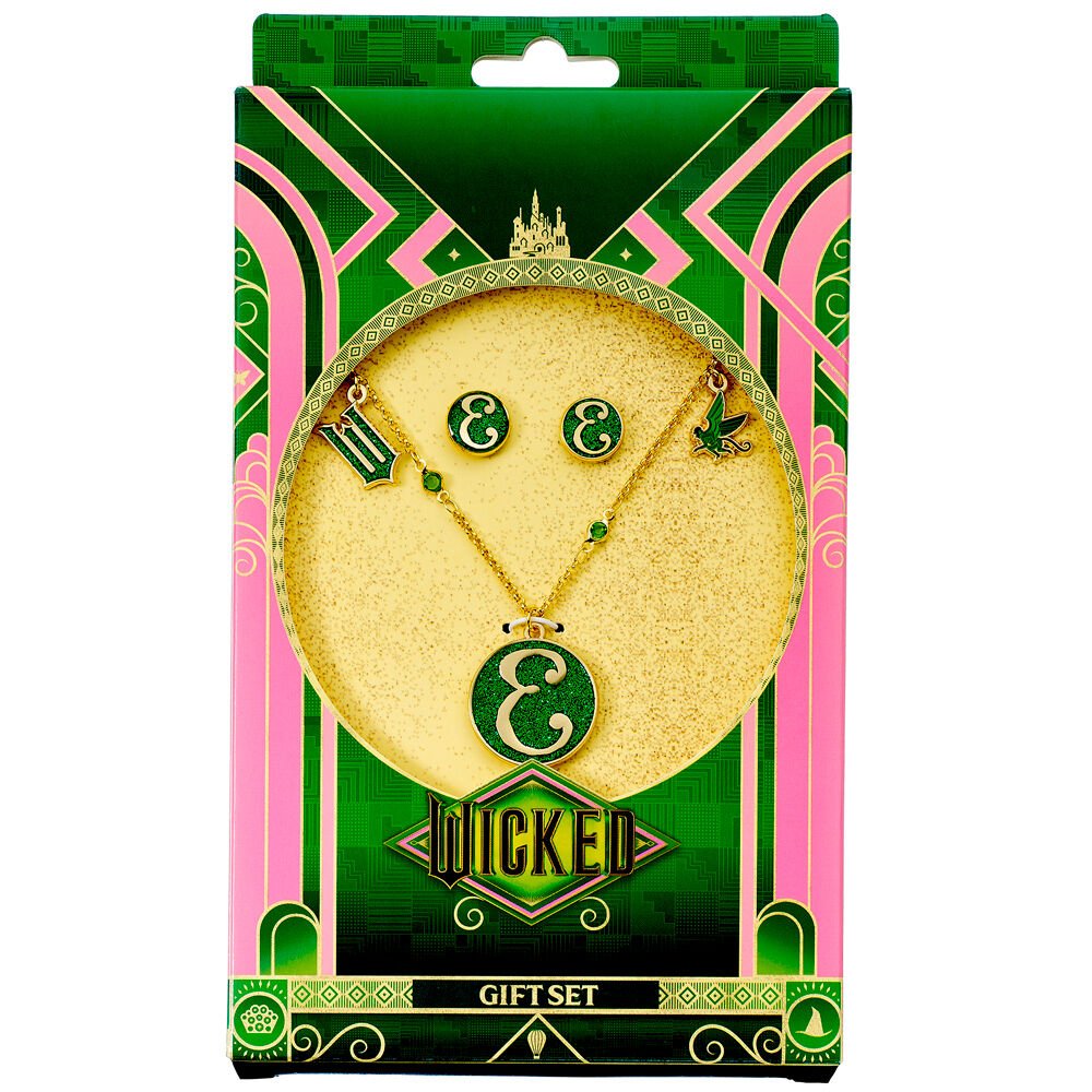 Set Colgante + pendientes Elphaba Wicked