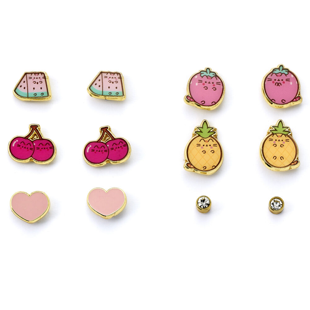Set 6 pares pendientes Pusheen