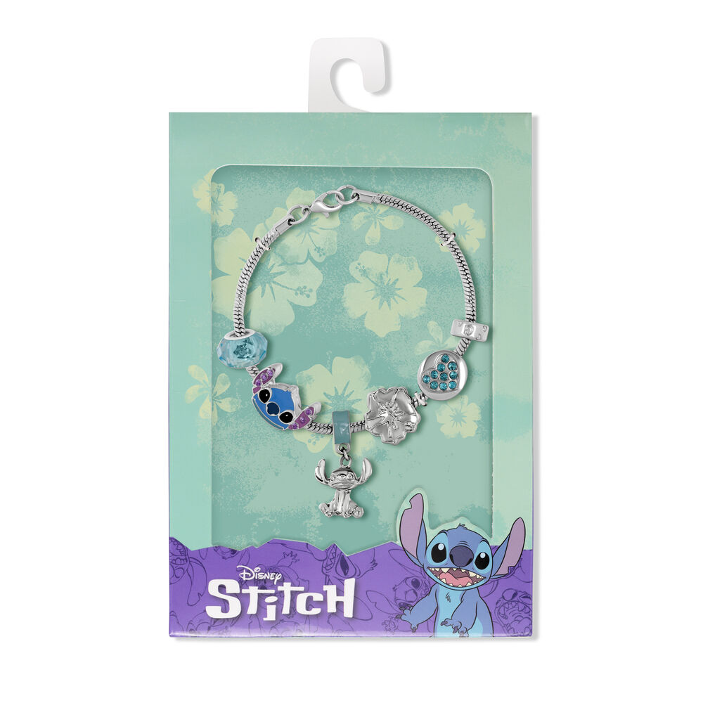 Pulsera charm Stitch Disney plata