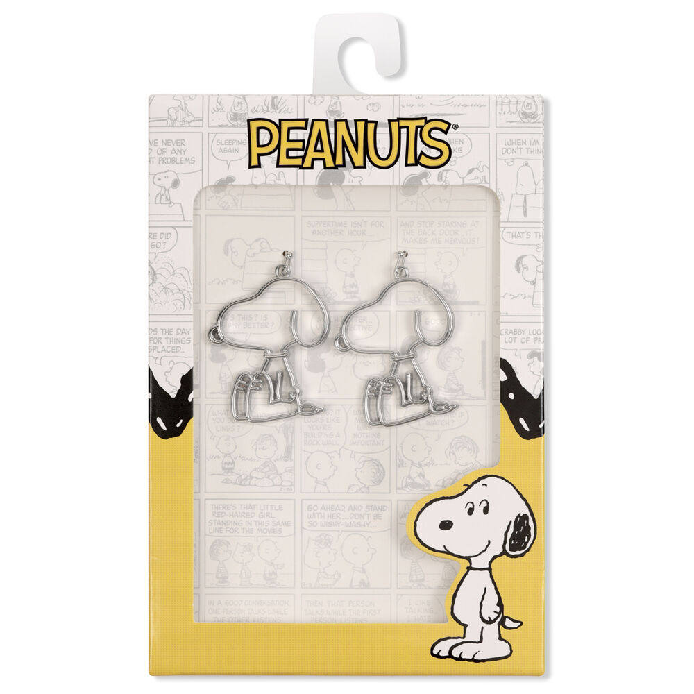 Pendientes Snoopy plata