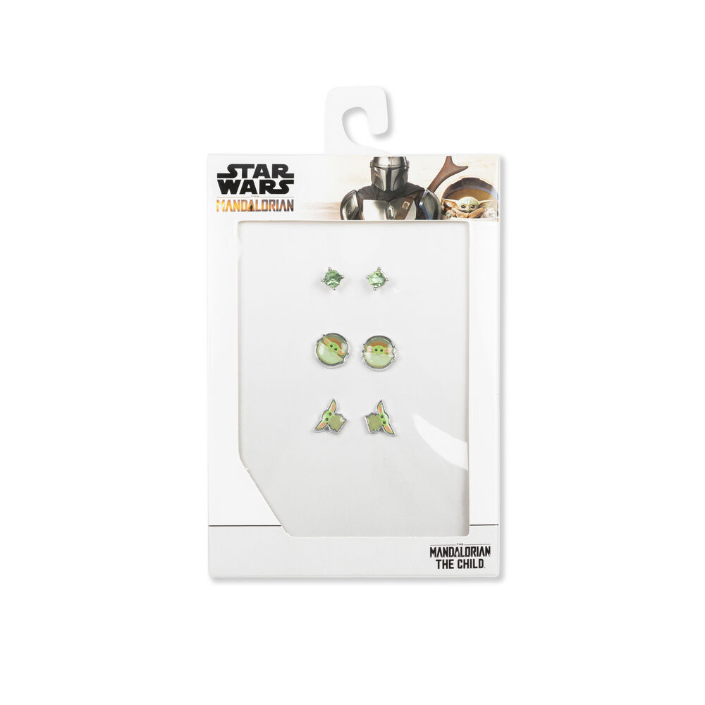 Set 3 Pares de pendientes Baby Yoda Star Wars