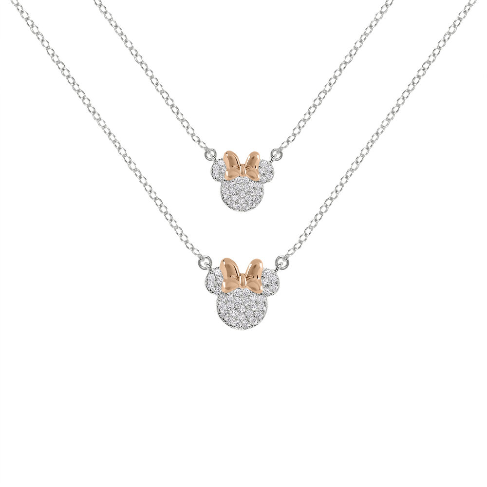 Set 2 Colgantes mama + hija Minnie Disney