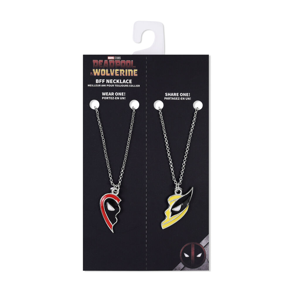 Set 2 Colgantes Deadpool & Wolverine Marvel