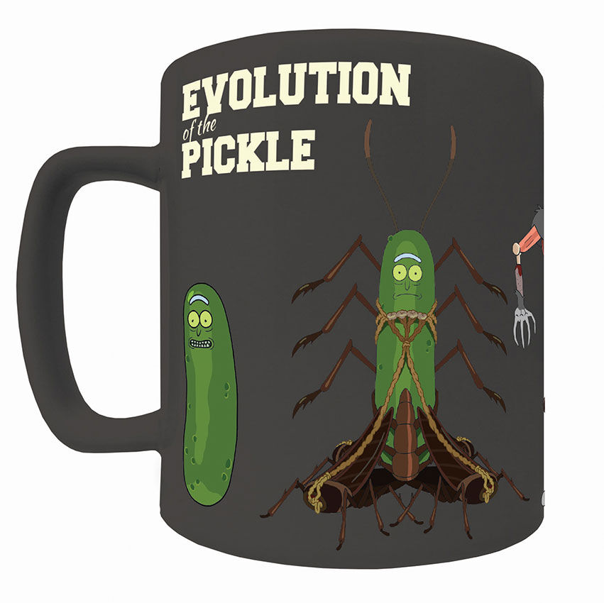 Taza funda de peluche Pickle Rick and Morty 440ml