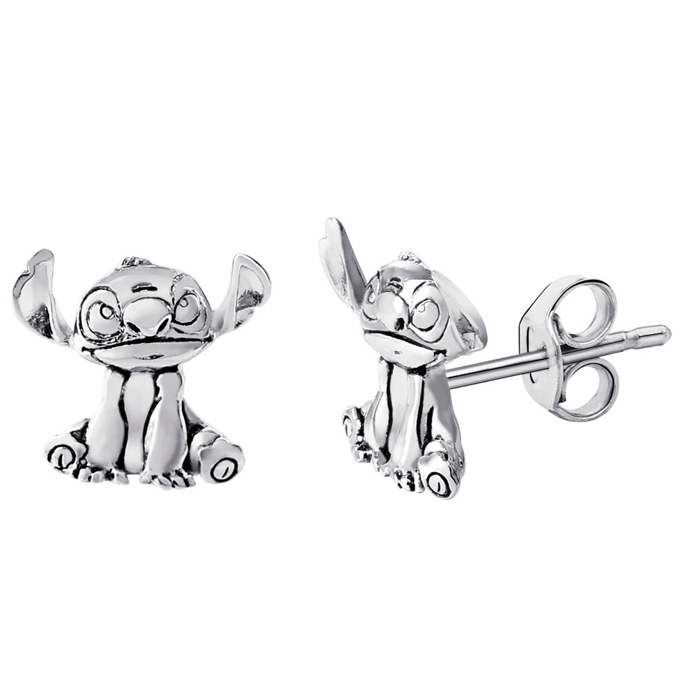 Pendientes Stitch Disney plata