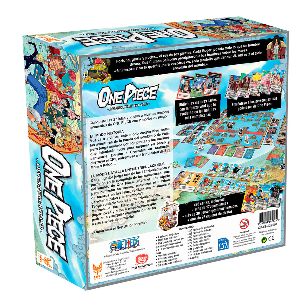 Juego de mesa Isla de Aventuras One Piece español