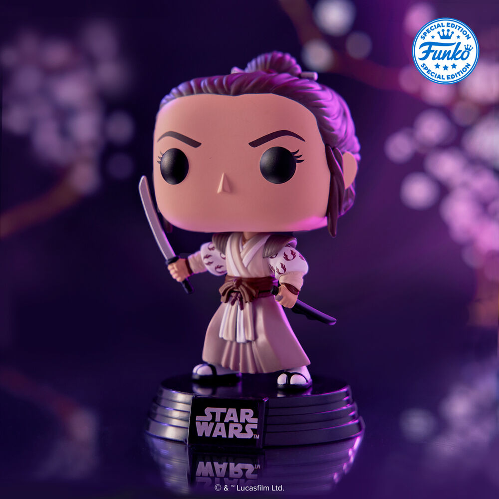 Figura POP Star Wars Impressions Rey Exclusive - Imagen 3