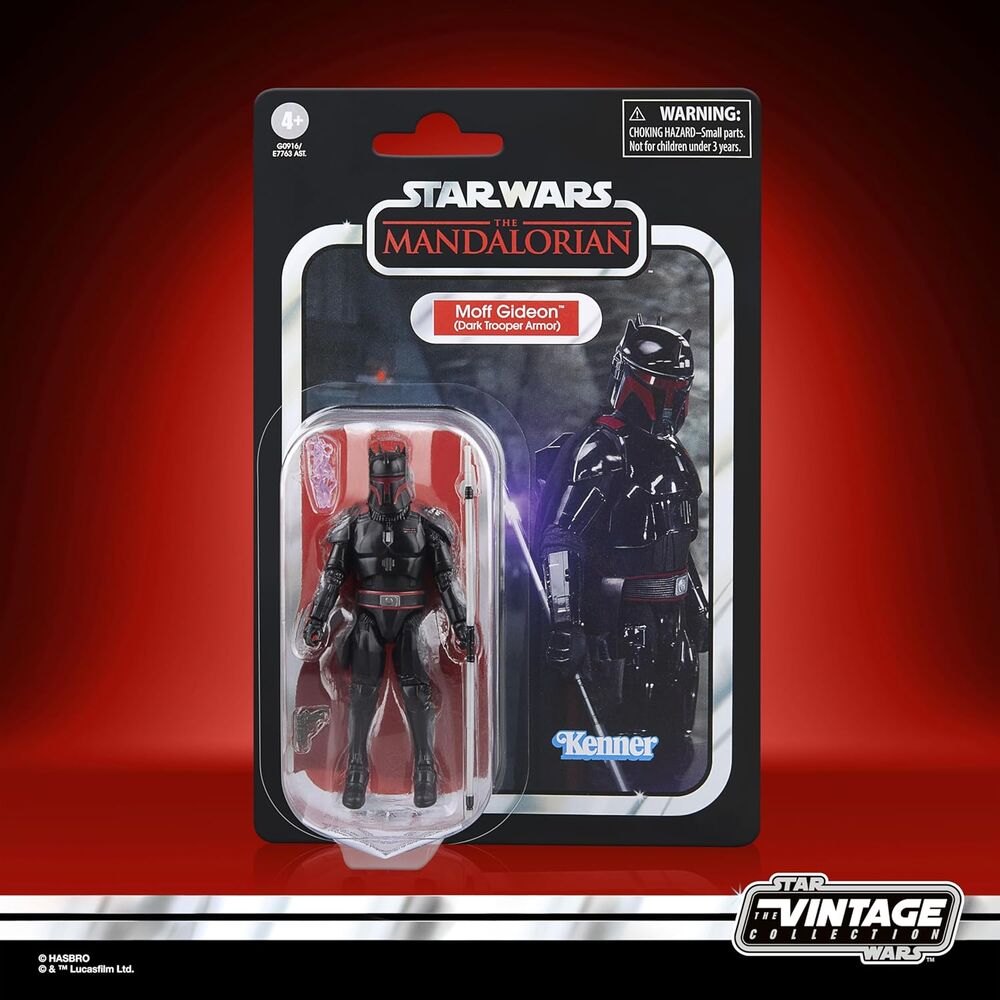 Figura Moff Gideon Dark Trooper Armor The Mandalorian Star Wars 9,5cm