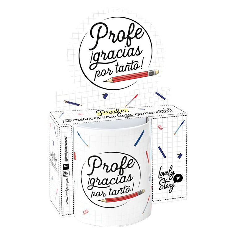 Taza - Profe Gracias Por Tanto 330ml