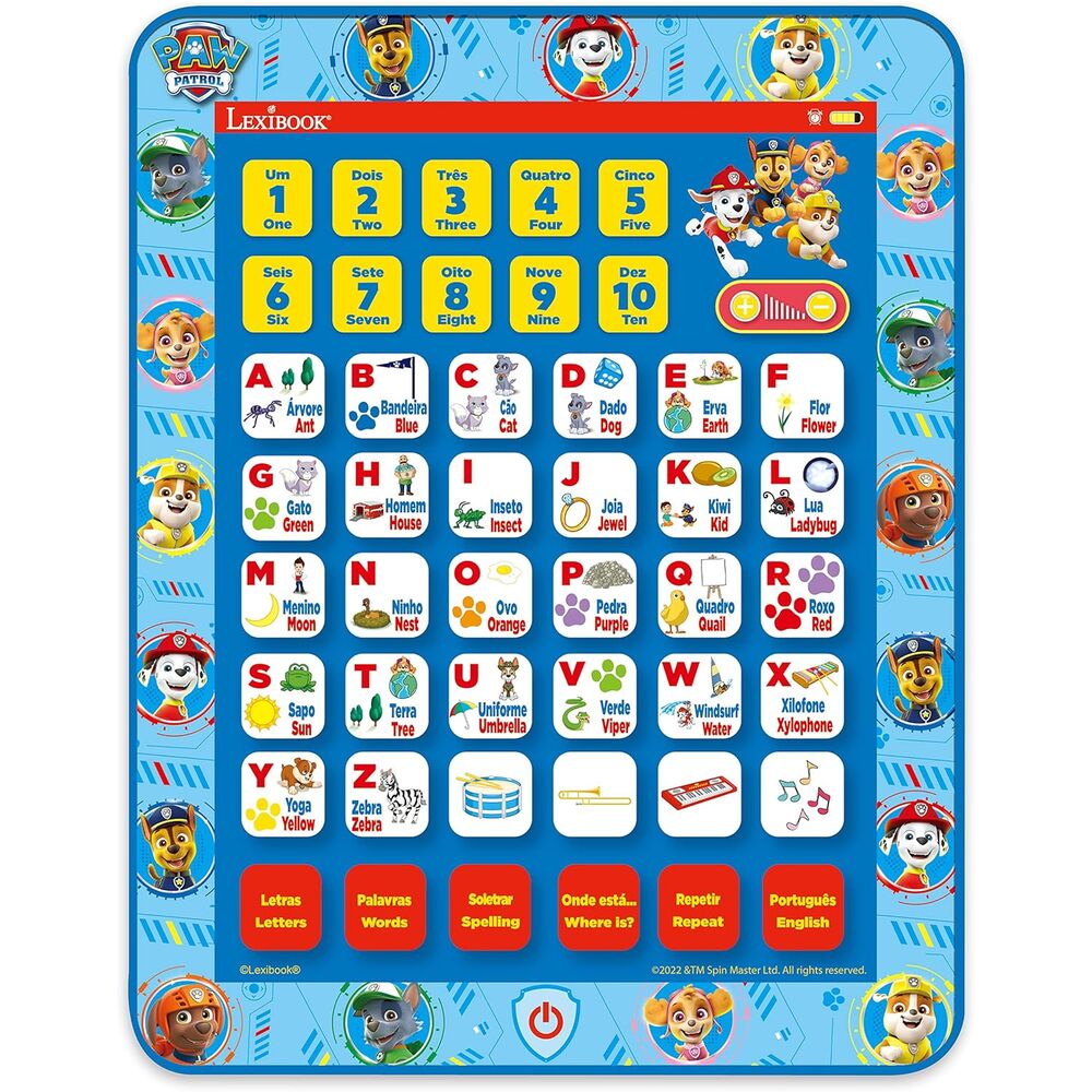 Tablet tactil Patrulla Canina Paw Patrol
