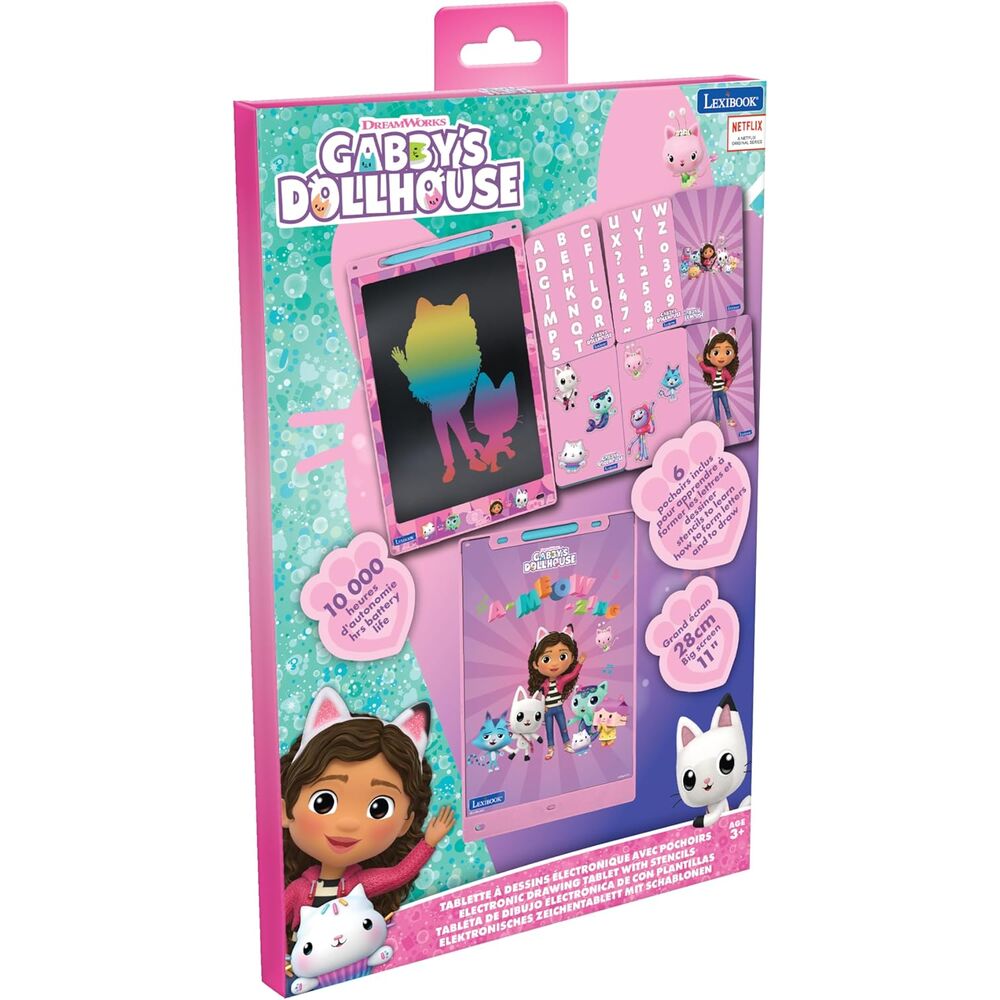 Pizarra magica educativa La Casa de Muñecas de Gabby