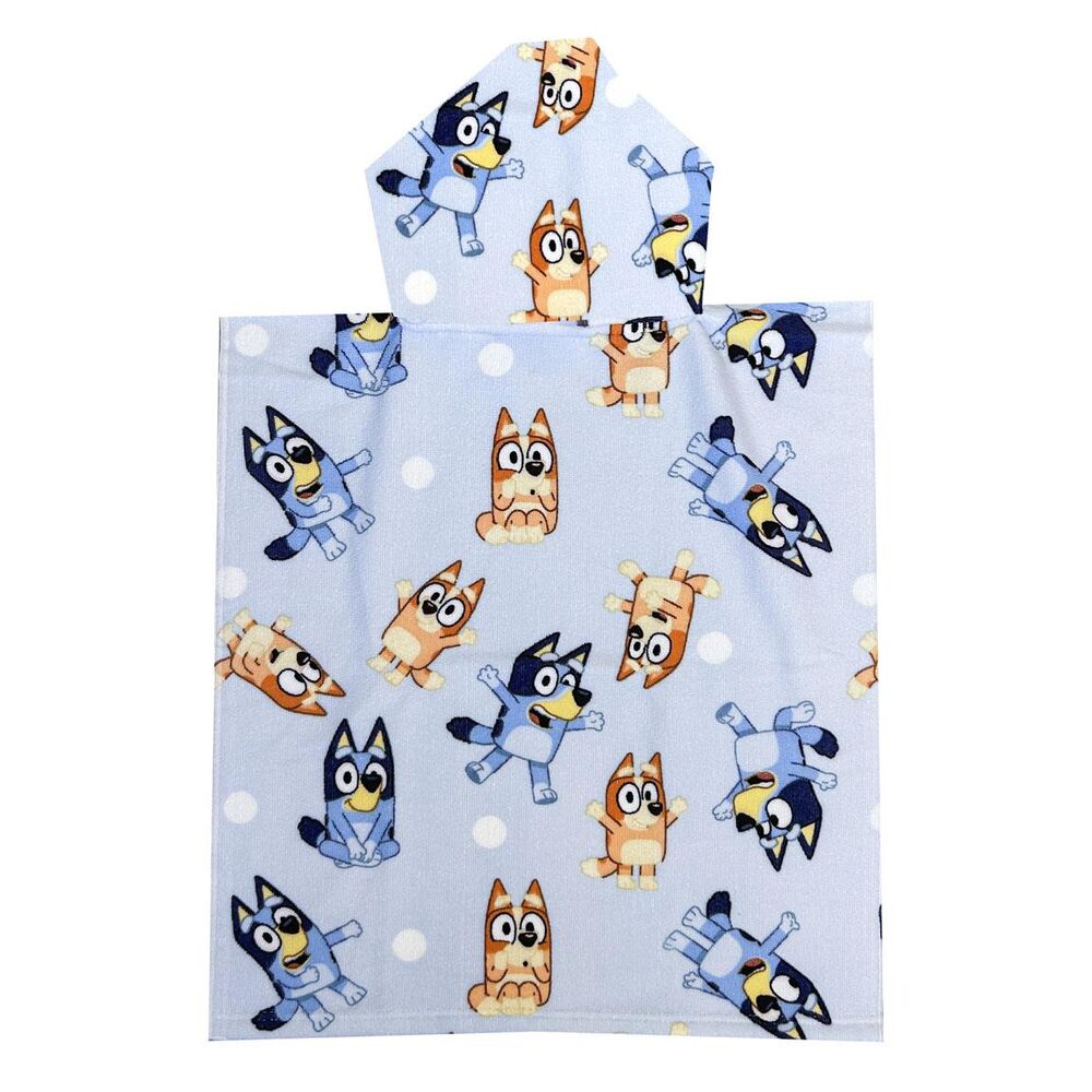 Poncho toalla Bluey microfibra