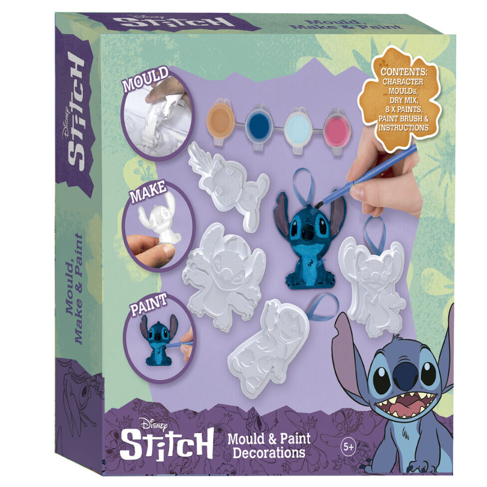 Set de Escayola para Moldear y Pintar Stitch Disney