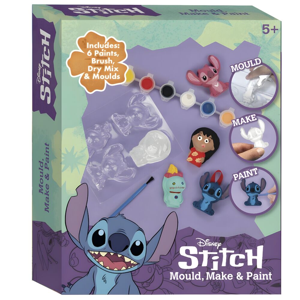 Set de Escayola para Moldear y Pintar Stitch Disney