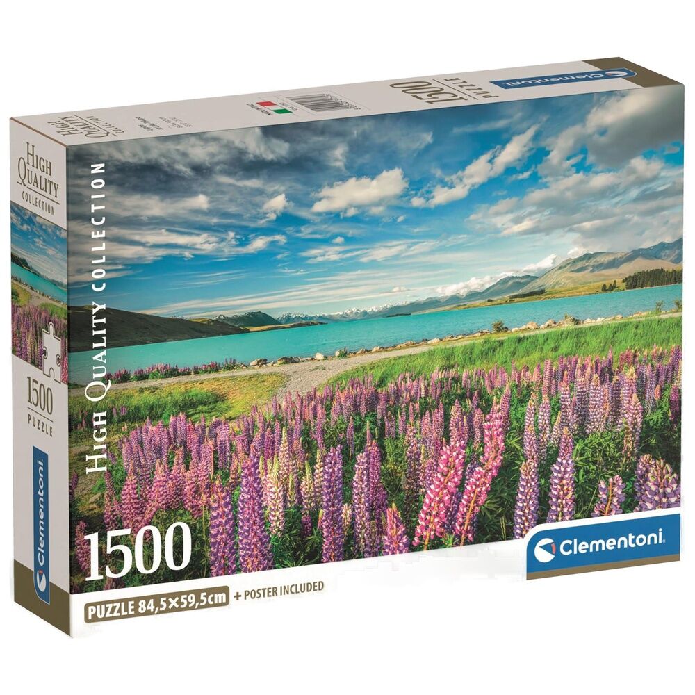Puzzle Lupins at Lake Tekapo High Quality 1500pzs