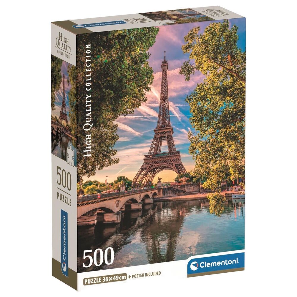 Puzzle Along the Seine High Quality 500pzs