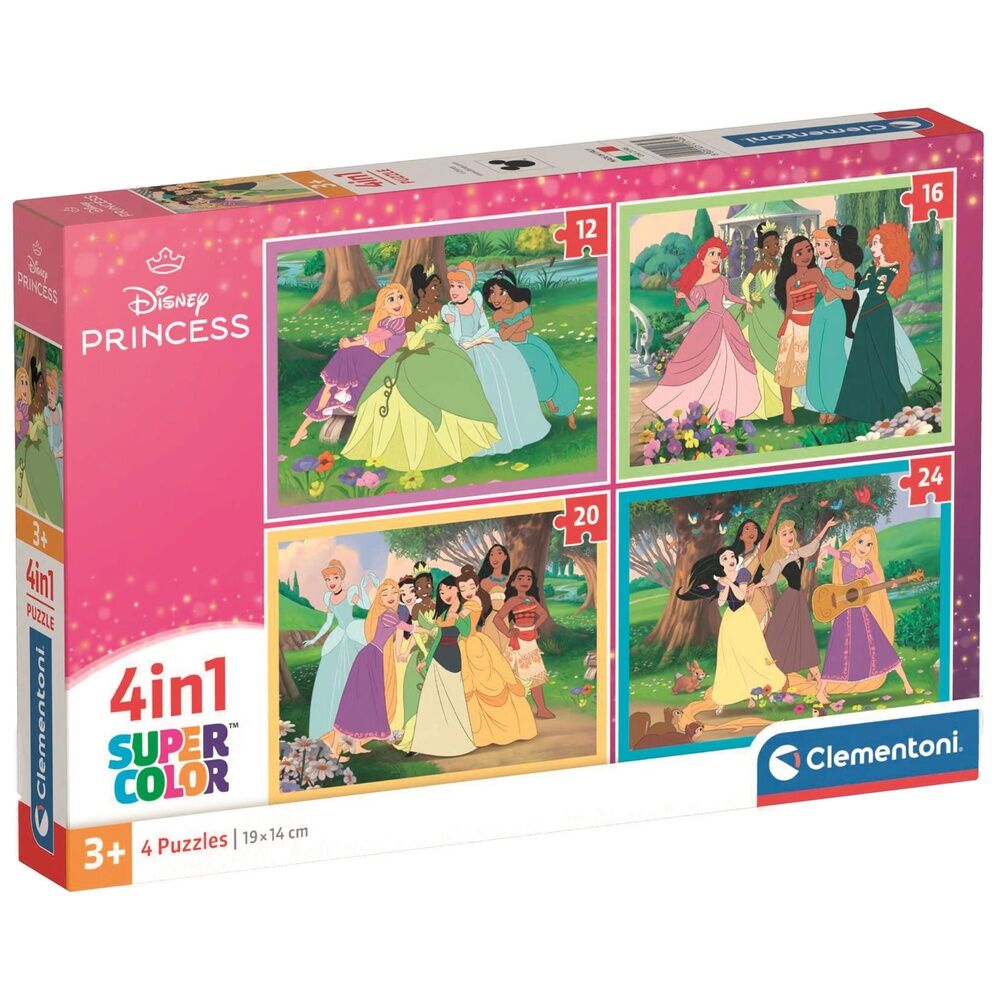 Puzzle Princesas Disney 12+16+20+24pzs