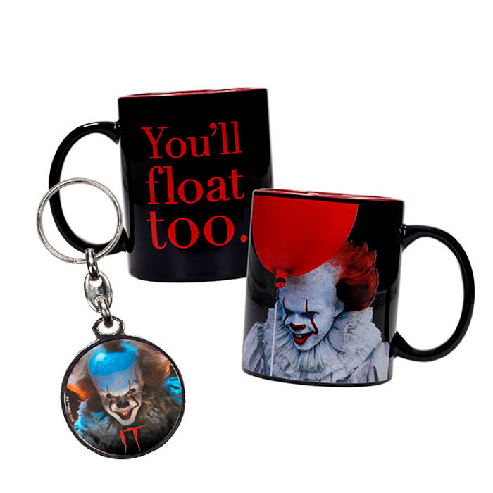 Taza + Llavero metalico Pennywise IT