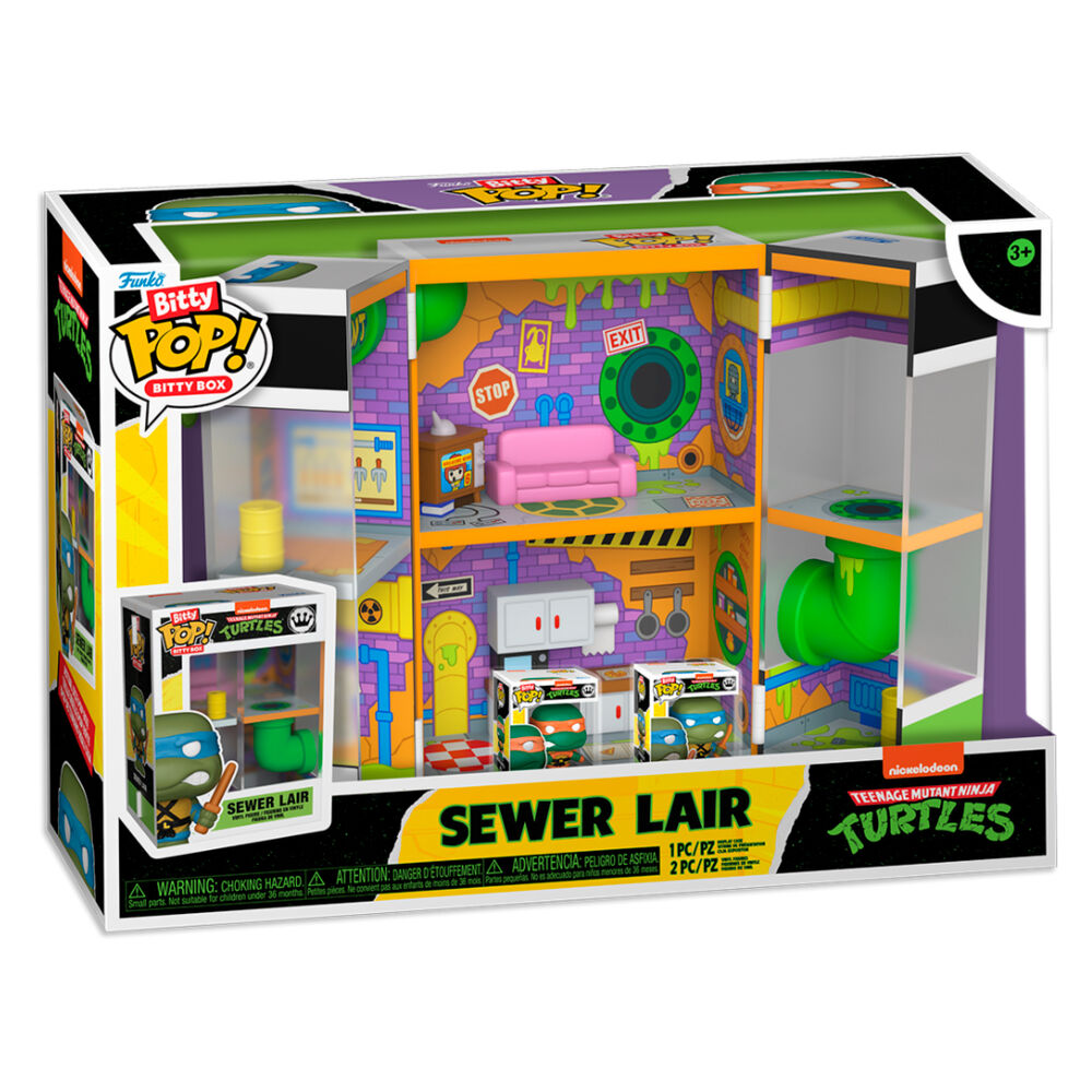 Figura Bitty POP Boxes Tortugas Ninja Sewer Lair