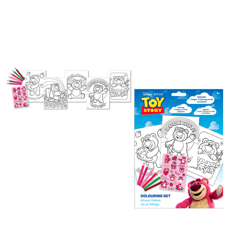 Set de Colorear con pegatinas Lotso Toy Story Disney Pixar