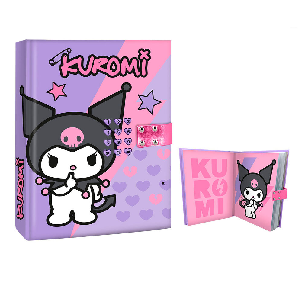 Diario secreto electronico sonido Kuromi Hello Kitty