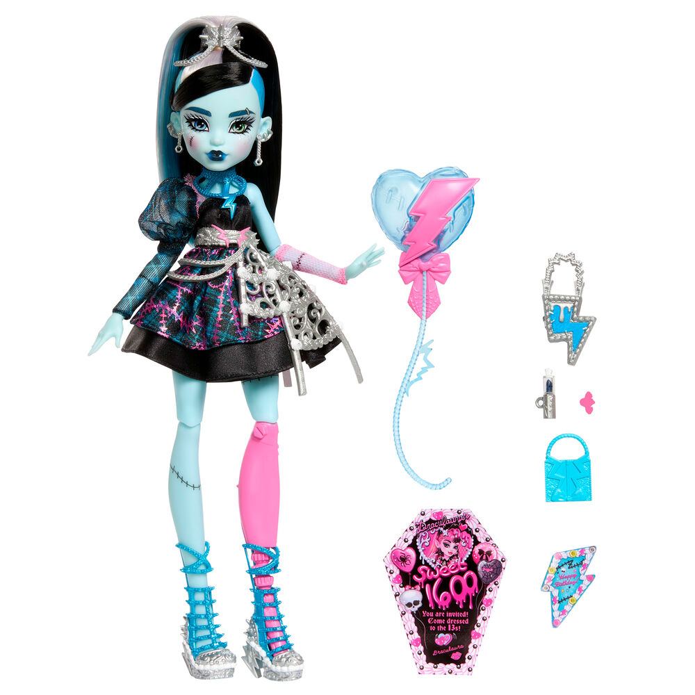 Muñeca Frankie Stein Scary Sweet Birthday 1600 Monster High - Imagen 3