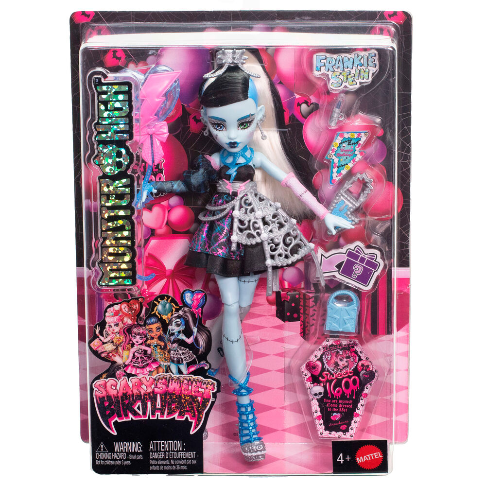 Muñeca Frankie Stein Scary Sweet Birthday 1600 Monster High - Imagen 4