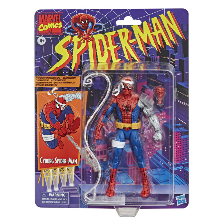 Figura Cyborg Spiderman - Spider-Man Marvel Comics 15cm