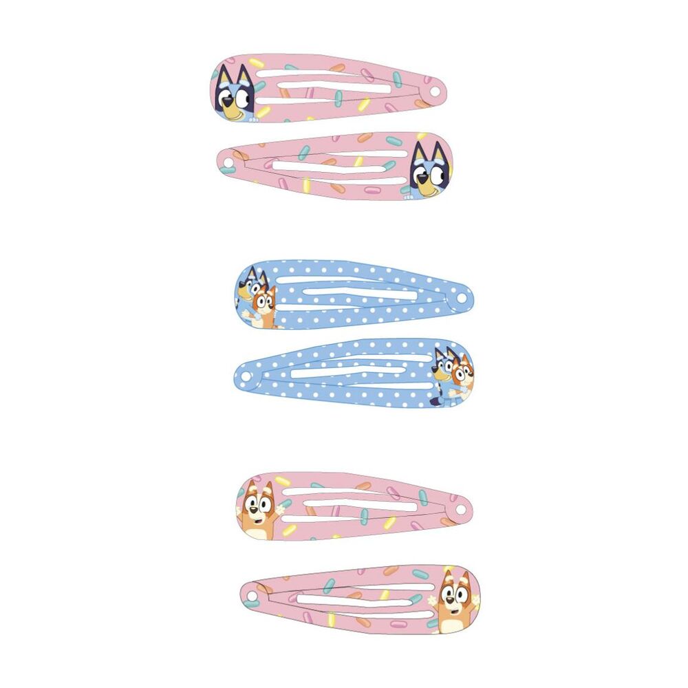 Blister 6 horquillas pelo Bluey