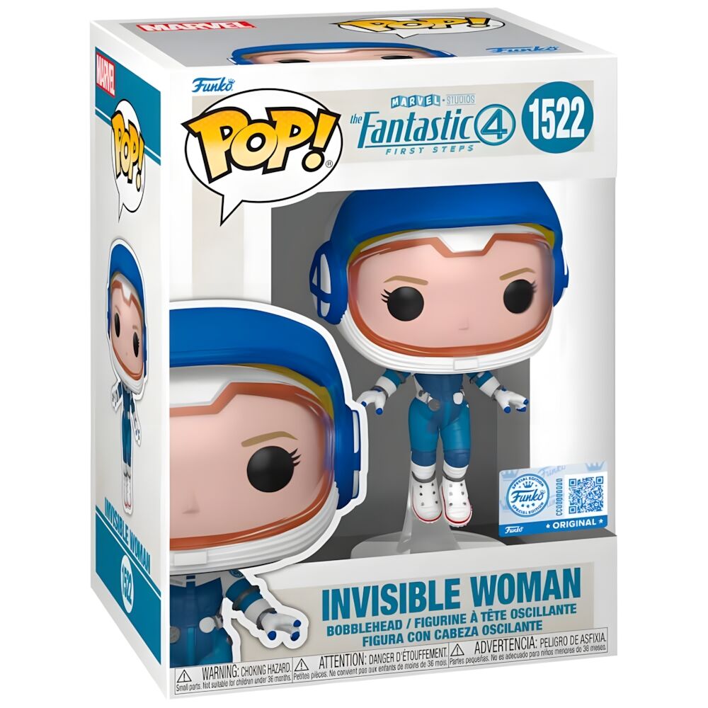 Figura POP Marvel Los 4 Fantasticos Mujer invisible