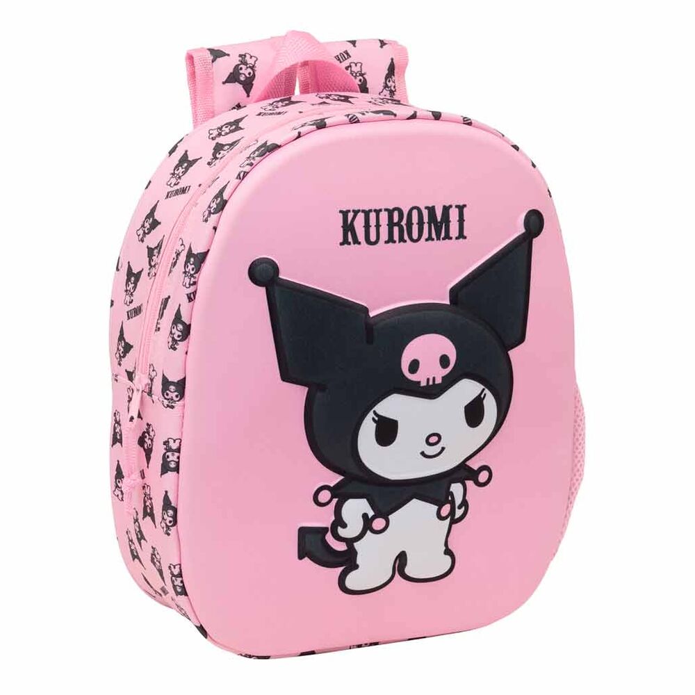 Mochila 3D Kuromi Hello Kitty 33cm