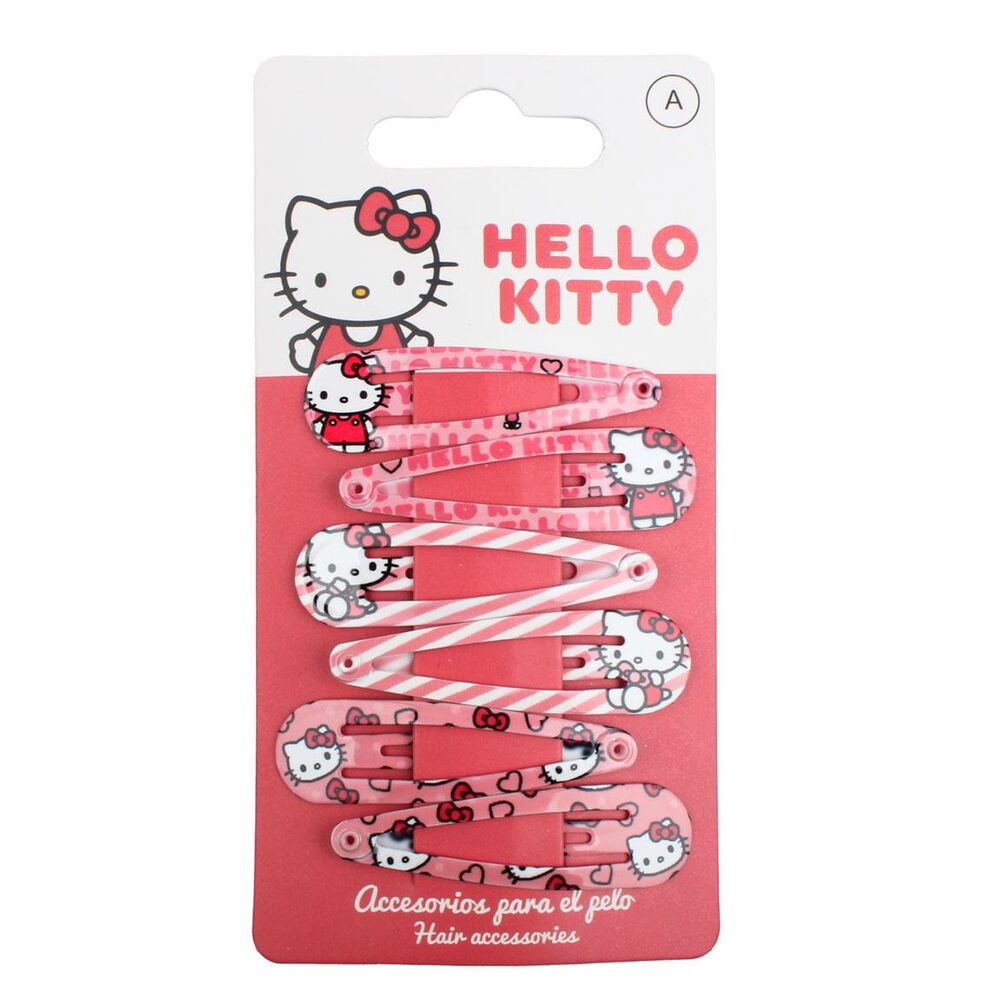 Blister 6 horquillas Hello Kitty