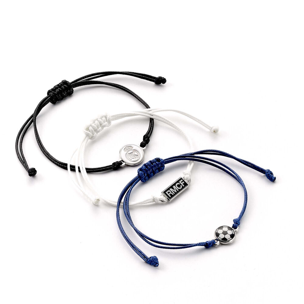 Set 3 Pulseras Amistad Real Madrid