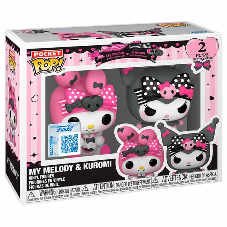 Blister 2 figuras Pocket Pop My Melody & Kuromi Exclusive