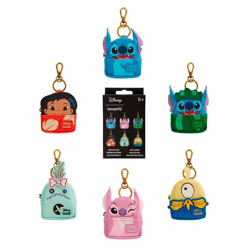 Llavero mini mochila Mystery Stitch Disney Loungefly surtido