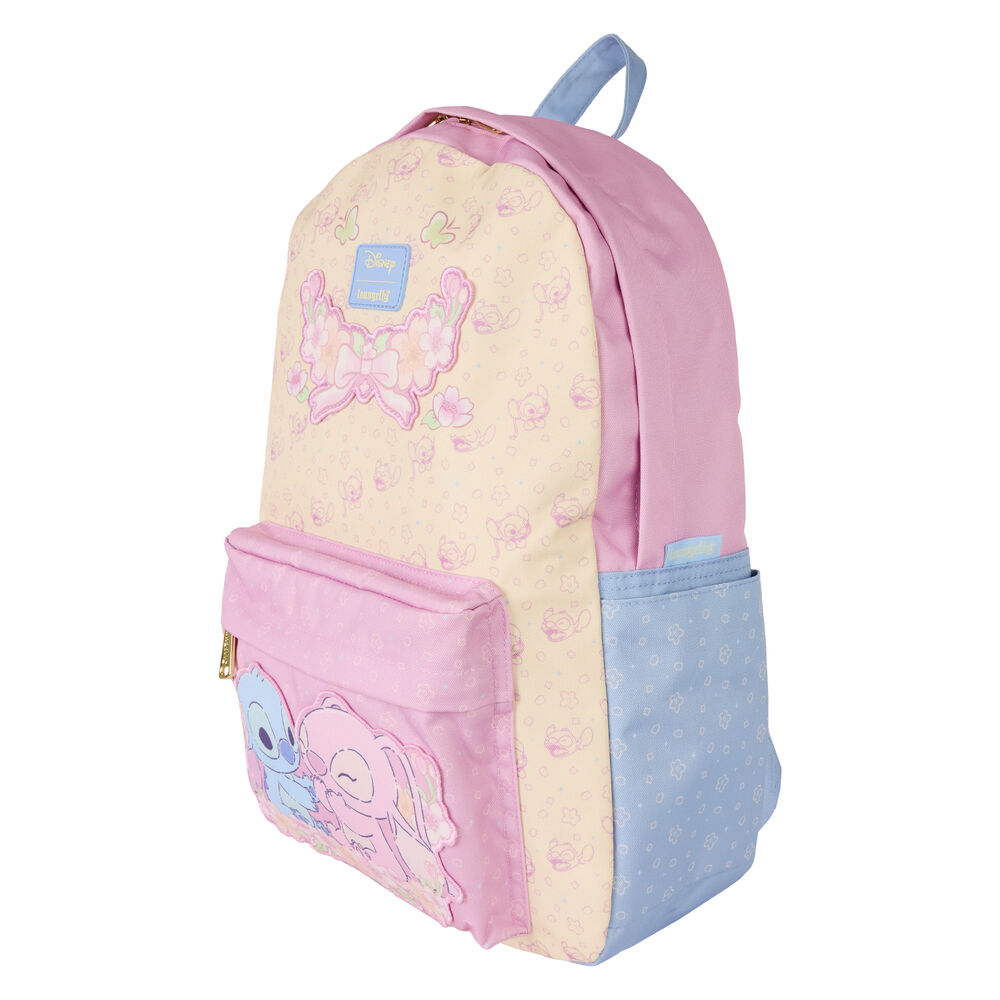 Mochila nylon Stitch & Angel Stitch Disney Loungefly 43cm