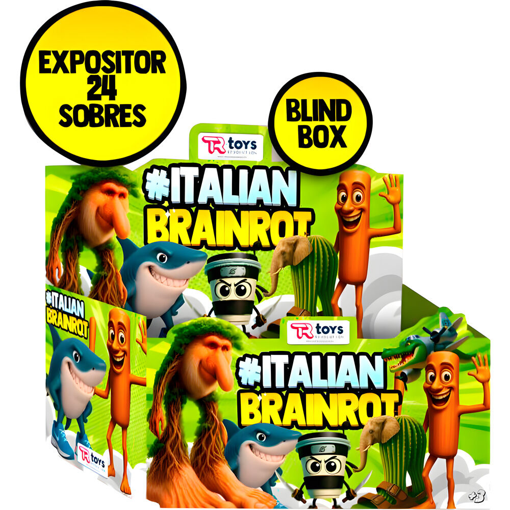 Sobre Figura + 3 Cartas coleccionables Italian Brainrot surtido