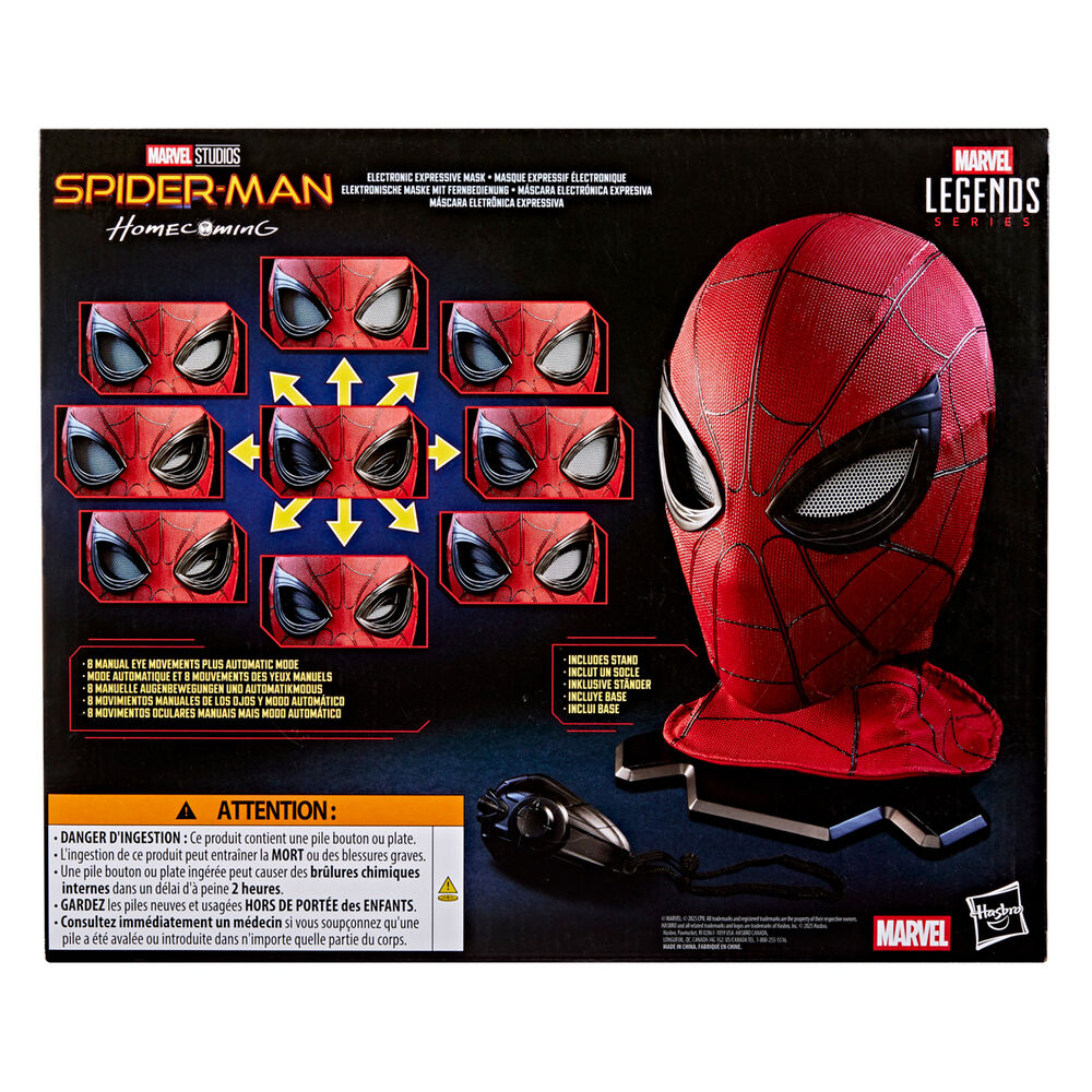 Mascara electronica Spider-Man: Homecoming Marvel Legends Series - Imagen 6