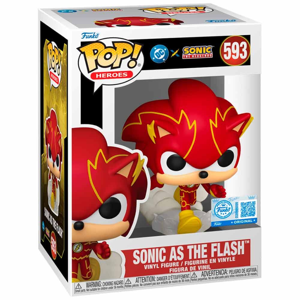 Figura POP Sonic The Hedgehog DC Comics Sonic As The Flash Exclusive