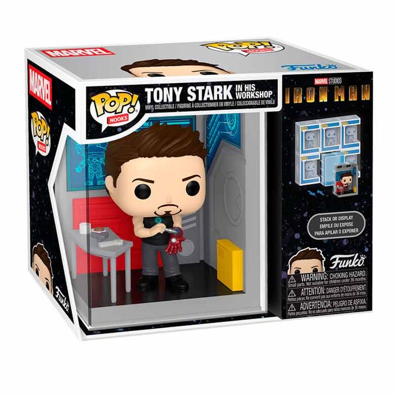 Figura POP Nooks Marvel Tony Stark in His Workshop
